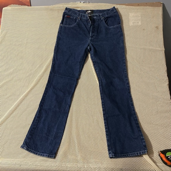 FUBU Classic Stretch Bootcut Womens Jeans Size 11/12 Mid Rise Medium Wash Blue - Picture 6 of 11